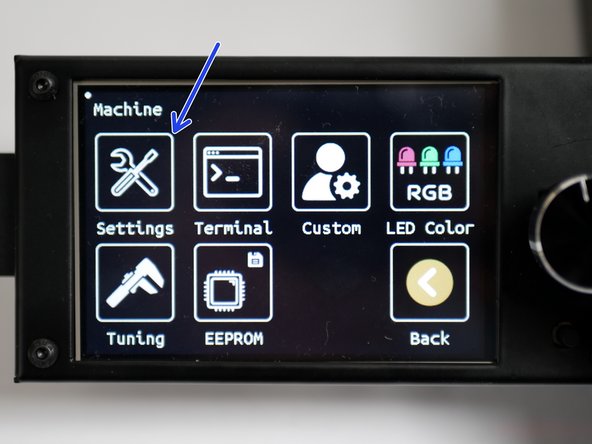 In the menu go to Settings -&gt; Machine -&gt; Setting