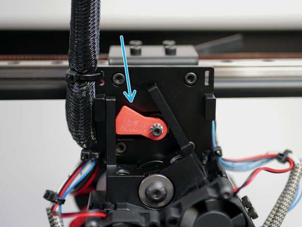 Pressing T1 will select the right hotend.