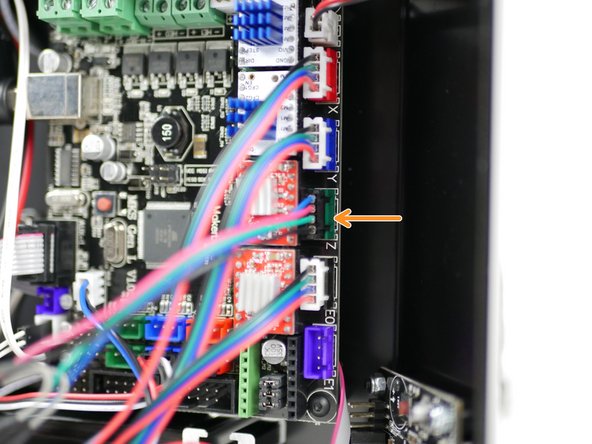 Connect the adapter to the Z-motor position on the control board.
