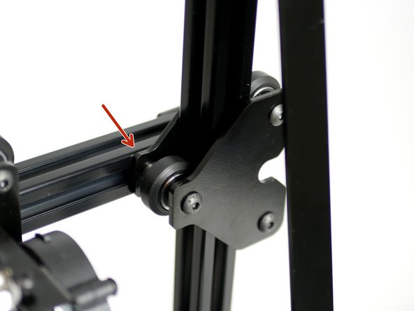 Fix the Guided Y-Idler Assembly onto the gantry beam.