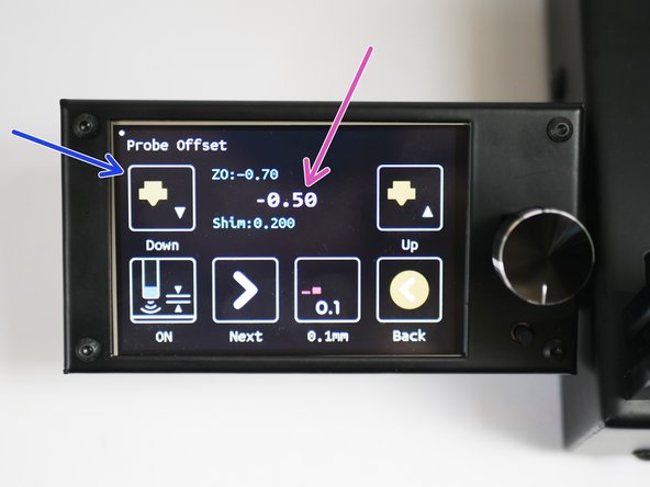 Lower the nozzle (raise the bed) in 0.1mm increments until the sheet of paper is trapped between the nozzle and platform. Feel free to drop down to 0.01mm for finer tuning.
