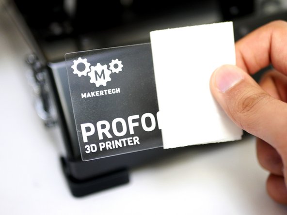 Apply to the front of the machine the Proforge 2S Sticker.