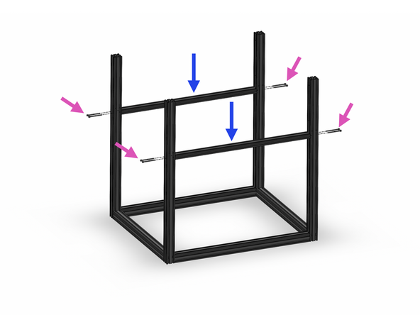 Fix 2 2040 extrusions as shown.