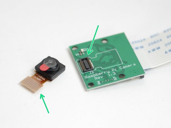 Unclip the camera from the Pi Cam board.