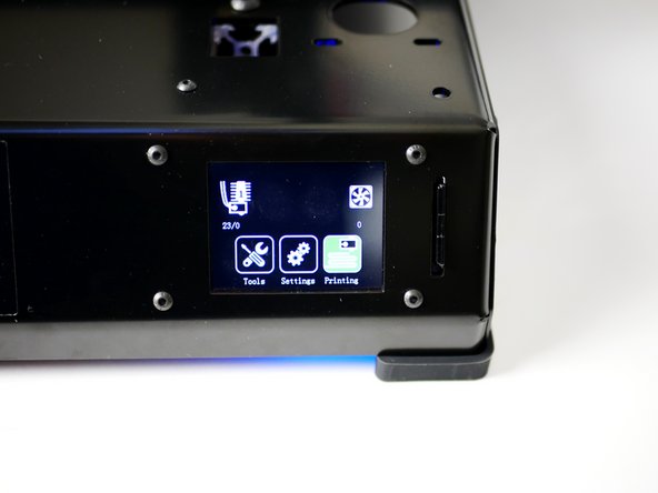 On the touch screen go to Tools -> Move.