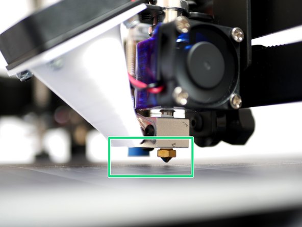 Click &quot;motors off&quot; in Pronterface. Manually move the tool carriage so that the probe is hovering over the centre of the platform.