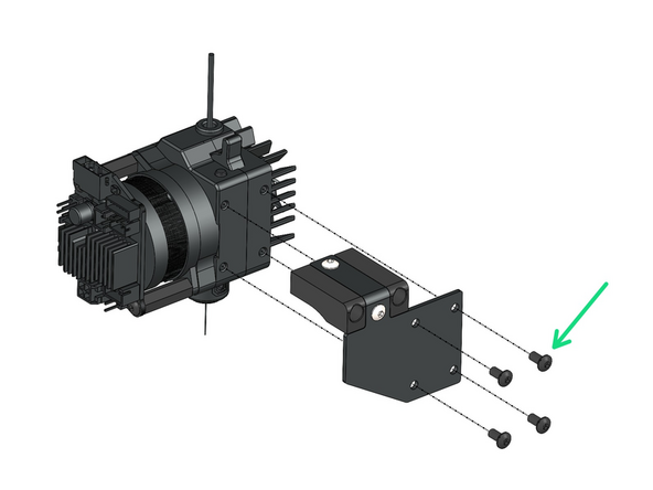 Fix the docking bracket onto the side of the Smart Orbiter V3