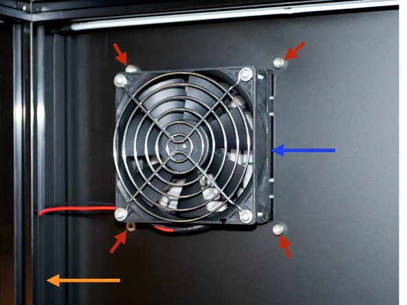 Mount the exhaust fan.