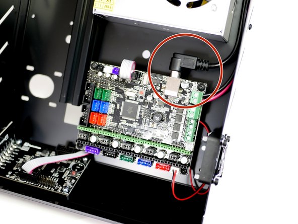 Connect the other end of the cable to the control board.