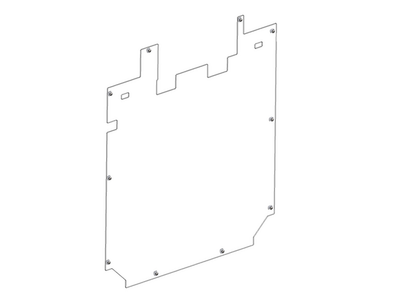 Prepare the panel by loosely adding onto it fasteners.