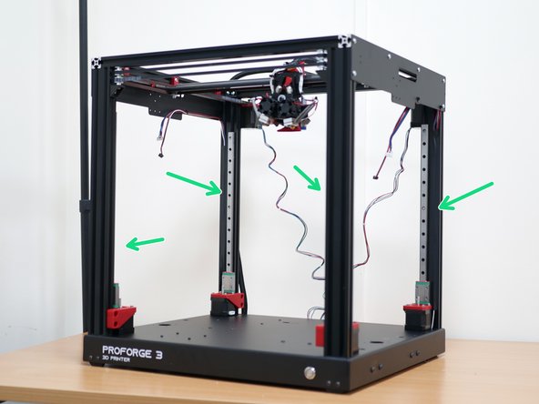When fixing the rail, press it down on the z-motor mount and then firmly tighten the bolts to the extrusion.