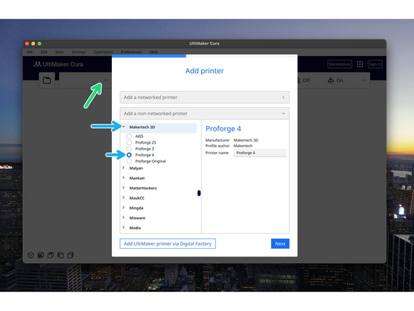 Close and re-open Cura.