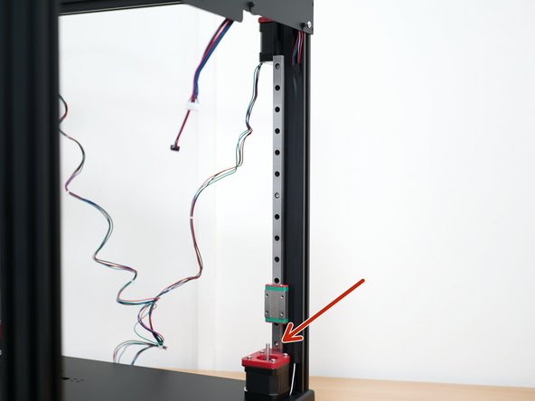 Fix the rails to the inside of the frame as shown.