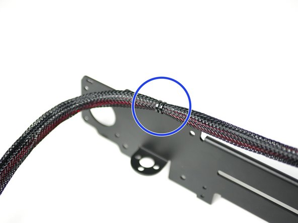 Cable tie the cables to the gantry.