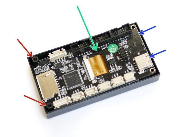 Begin by removing the black control know from the front side of the screen, it should simply pull off.