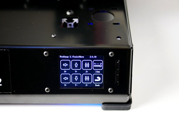 Press the toggle switch to set motion to 10mm.