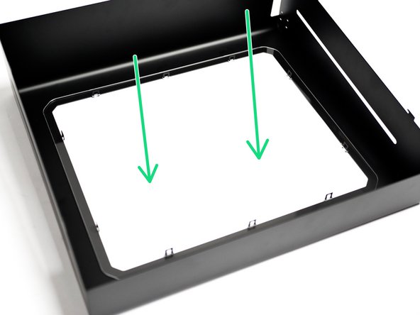 Peel the protective sheet from both sides of the roof panel.