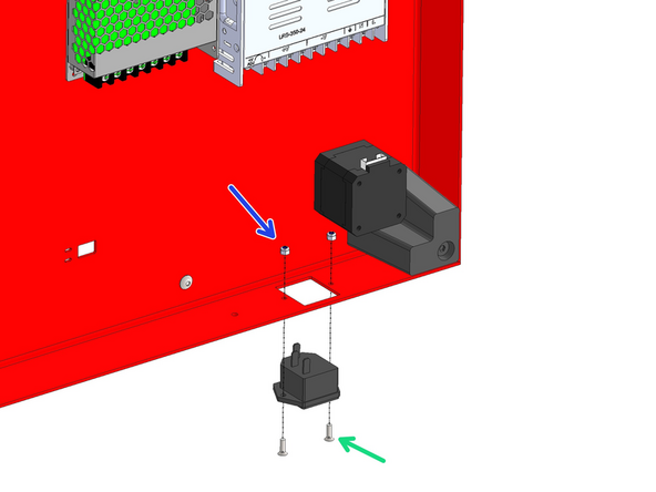 Push all of the cables attached to the power port into the base.