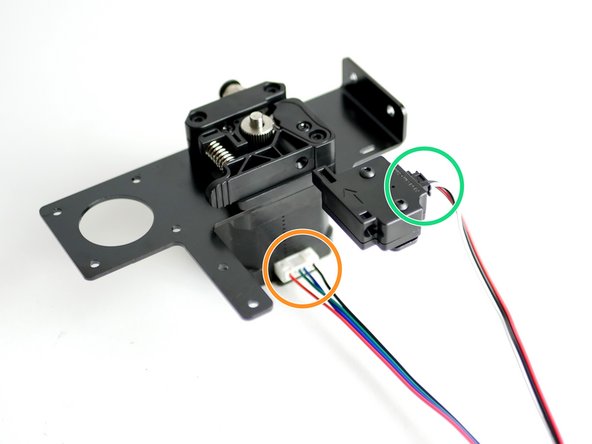 Connect the filament sensor cable to the filament sensor.