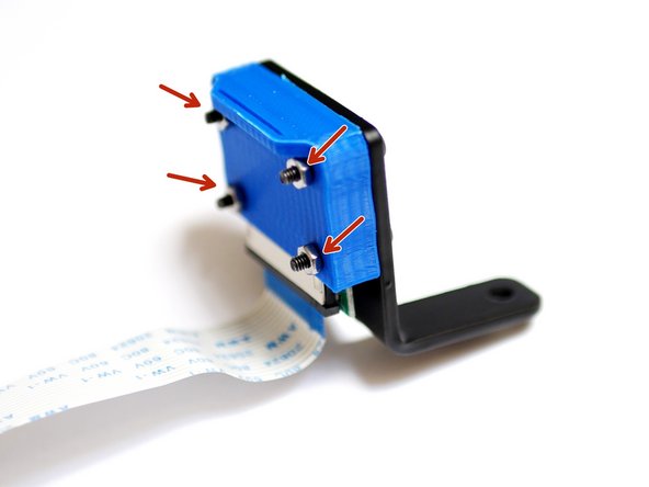 Fix the metal casing to the camera and printed case.