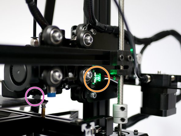 The nozzle should land about 1cm from the top edge of the print surface, this is OK.