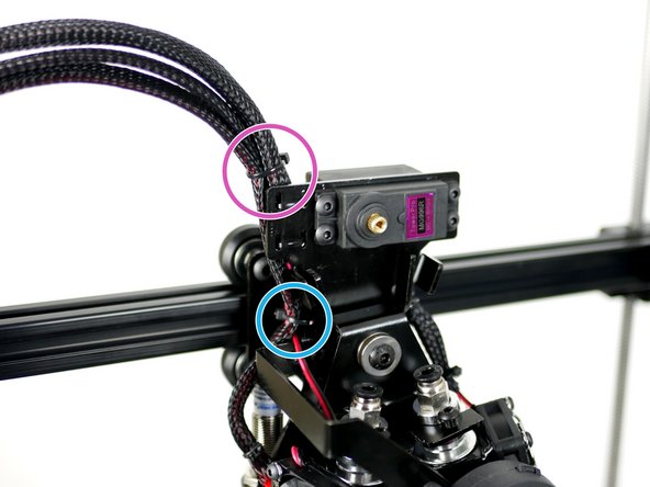 Cable tie all of the cables at the top of the DSE Back Plate.