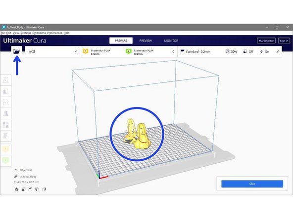 Go to open and import in the two Moai models.