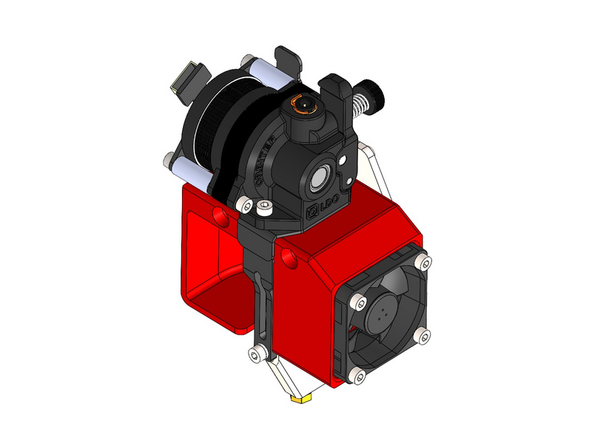 Install the ADXL board to the back of the first print head extruder (this is the one nearest the front of the printer).
