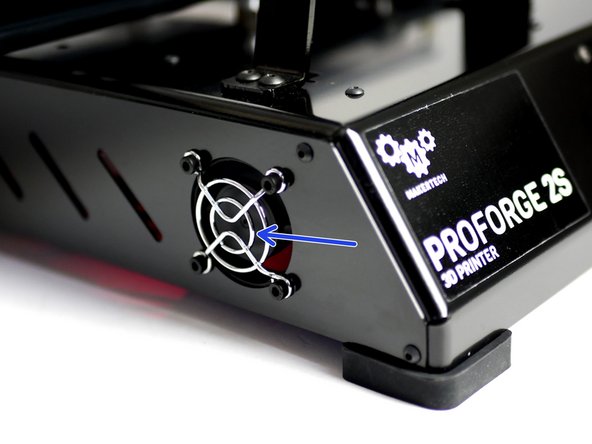 Check that the electronics fan is also spinning.