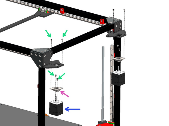 Install the LDO motors to the frame with the motor dampeners.