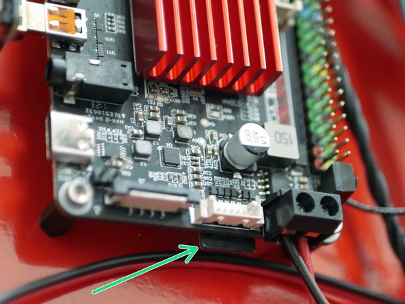 Insert the flashed SD card into the BTT Pi board as shown.