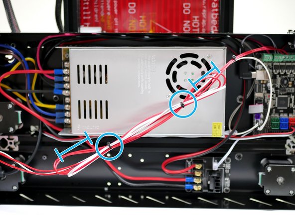 Loop and cable tie the excess cable.