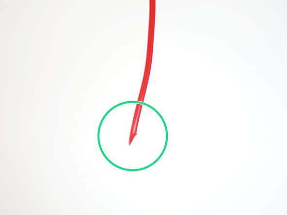 Take the included sample of PLA filament out of its packaging.