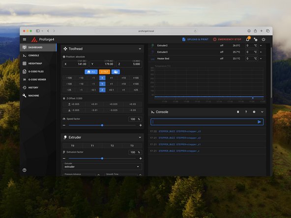 Send the command: STEPPER_BUZZ STEPPER=stepper_z