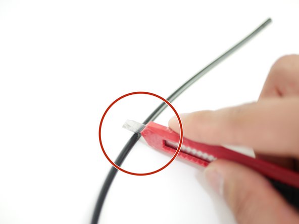 Again, when cutting, use a craft knife and make sure that the cut is as flat as possible.