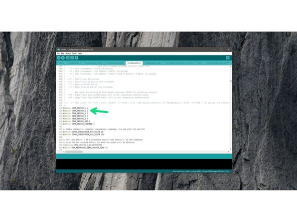Set the thermistor for the the second hotend.