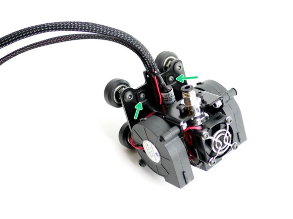 Fix the HotEnd Mount assembly onto the Y-Carriage.