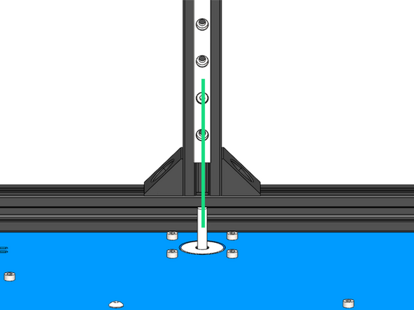 Adjust the rear extrusions position so that it lines up with the motor shaft.