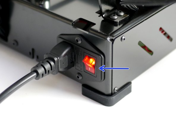 Power up the Proforge 2/2S. The Touch Screen display should now power up also and begin installing the firmware.