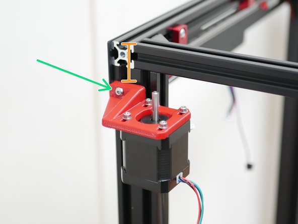 Mount the X/Y Motors to the frame as shown.