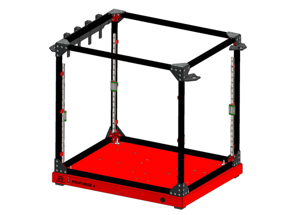 Mount the rail assemblies onto the inside of the frame as shown.