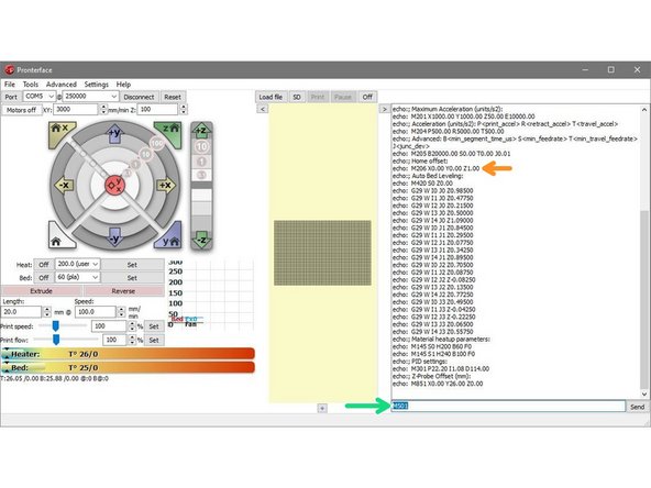 Connect the Axis to Pronterface.