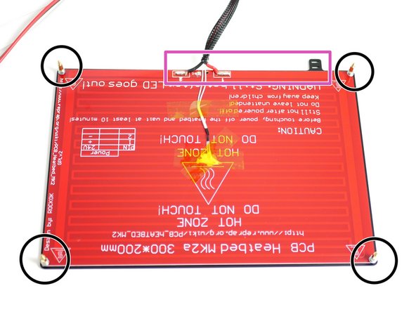 Assemble the brass standoffs to the four corners of the platform - Tighten firmly so that the spring is fully compressed: