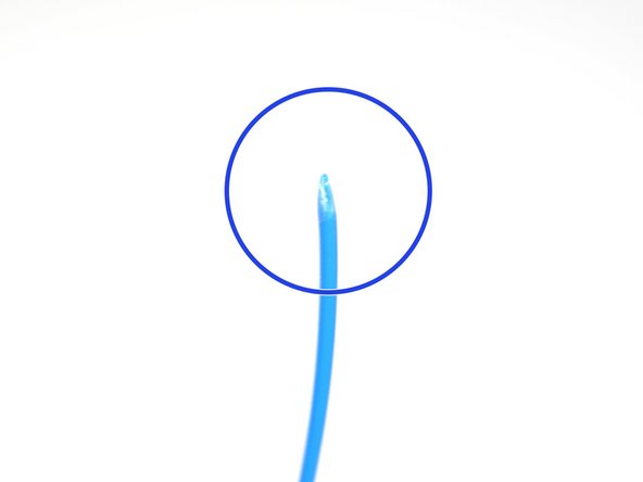 Take your PLA filament and cut a sharp end.