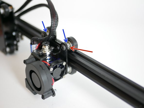 Rotate the Eccentric Spacers with a pair of pliers.