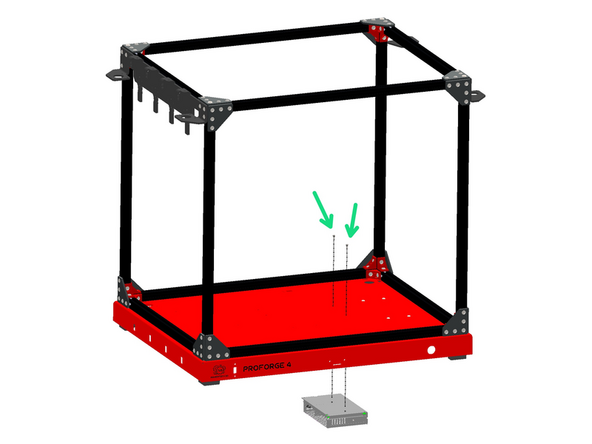 Mount the 48V PSU to the base.