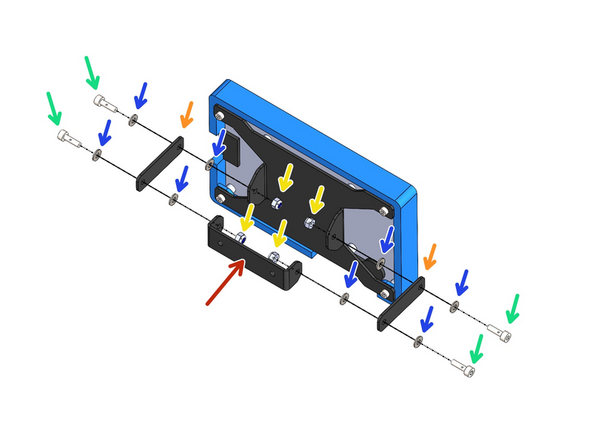 Build the swivel mechanism as shown: