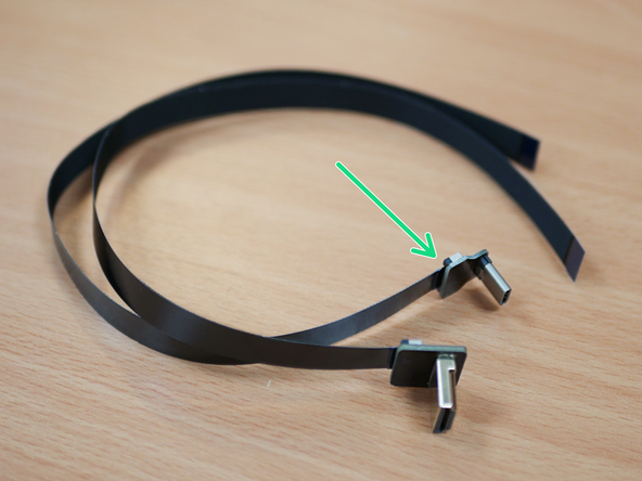 Connect the other ribbon cable to the USB C connector in the same manner.