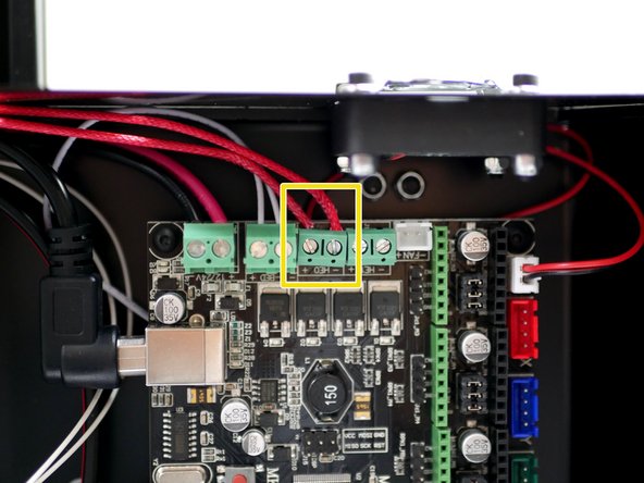 Find the group of cables from the Hotend.