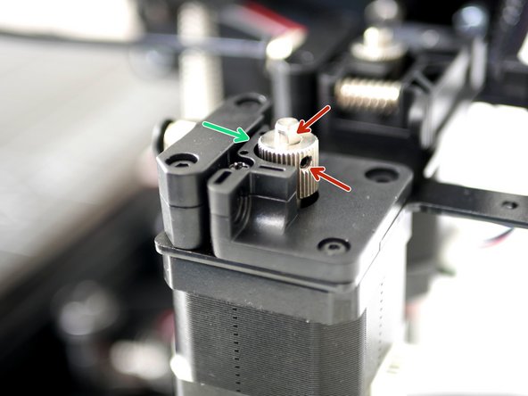 Fix the Drive Gear to the shaft of the motor.